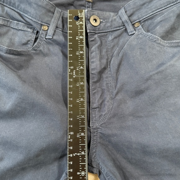 Paige Jeans Mens Size 31 Navy Federal Slim Straight - Picture 5 of 16